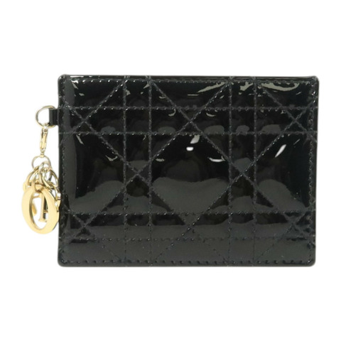 Dior 漆皮皮革Lady Dior Card Case金扣卡片套