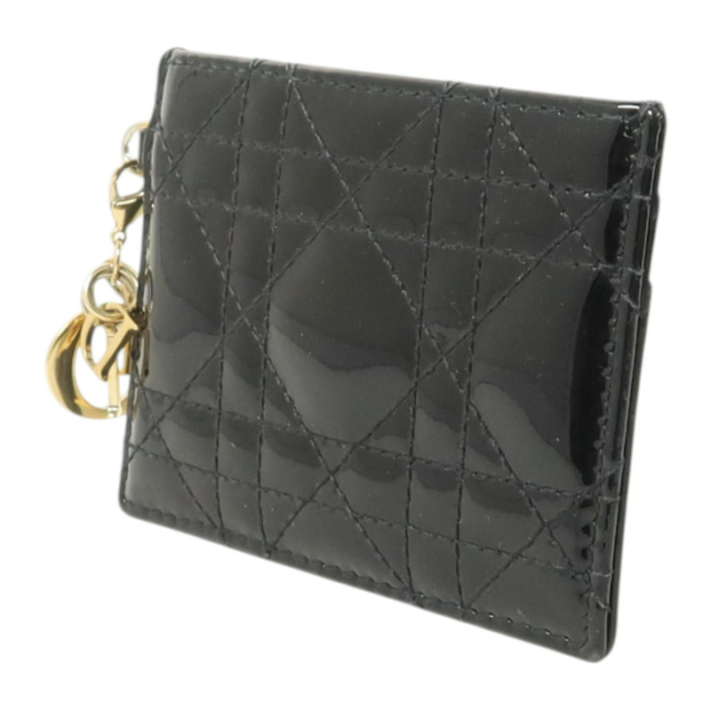 Dior 漆皮皮革Lady Dior Card Case金扣卡片套-2