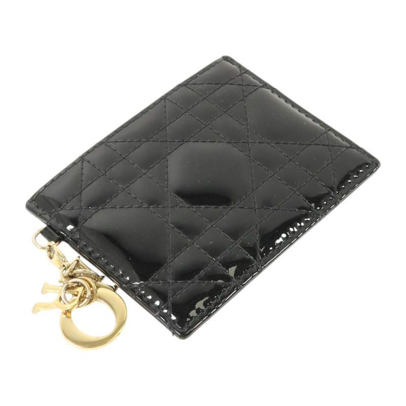 Dior 漆皮皮革Lady Dior Card Case金扣卡片套-3