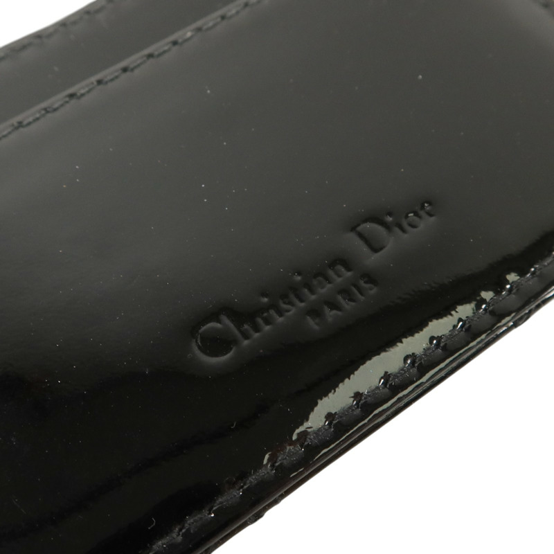 Dior 漆皮皮革Lady Dior Card Case金扣卡片套-6