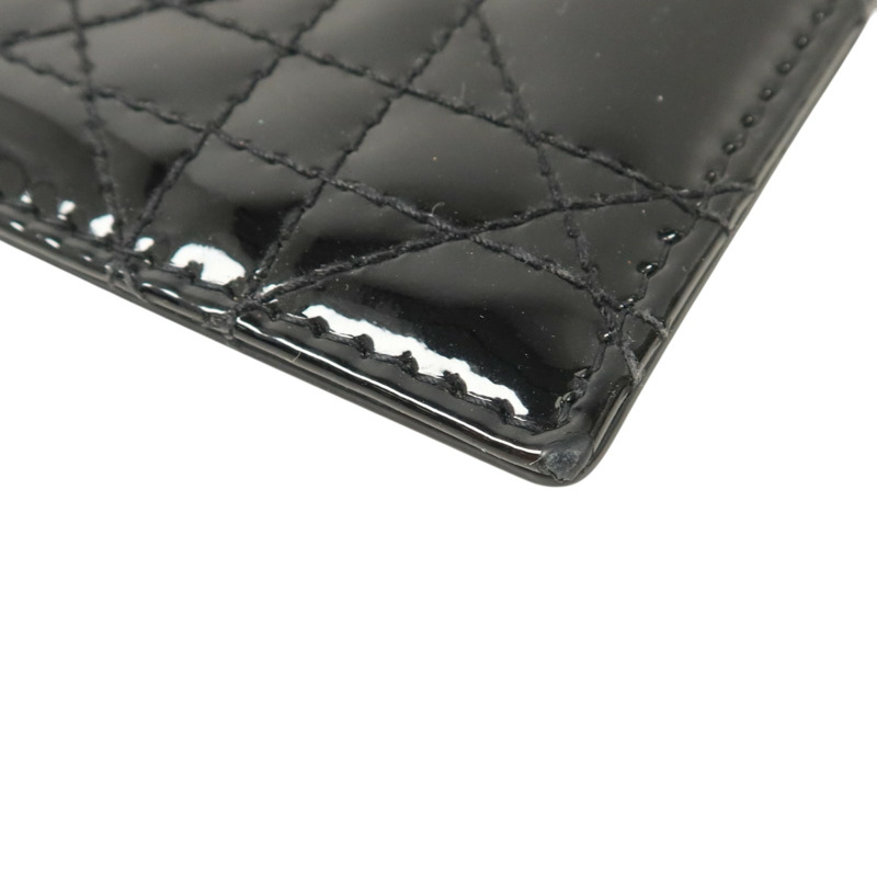 Dior 漆皮皮革Lady Dior Card Case金扣卡片套-10