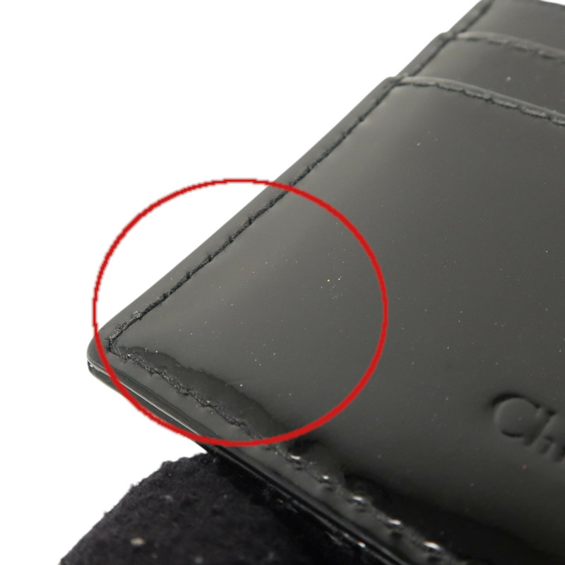 Dior 漆皮皮革Lady Dior Card Case金扣卡片套-13