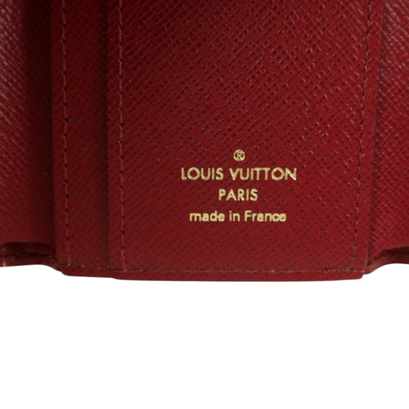 LOUIS VUITTON Monogram/牛皮皮革Zoe Wallet金扣錢包-7
