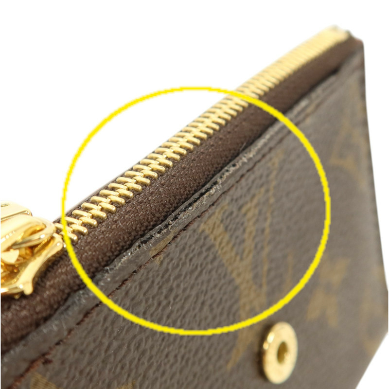 LOUIS VUITTON Monogram/牛皮皮革Zoe Wallet金扣錢包-16