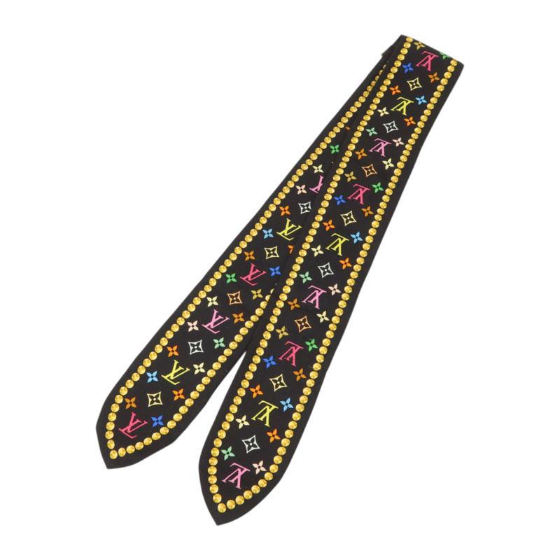 LOUIS VUITTON 絲質Bandeau Scarf絲巾-1