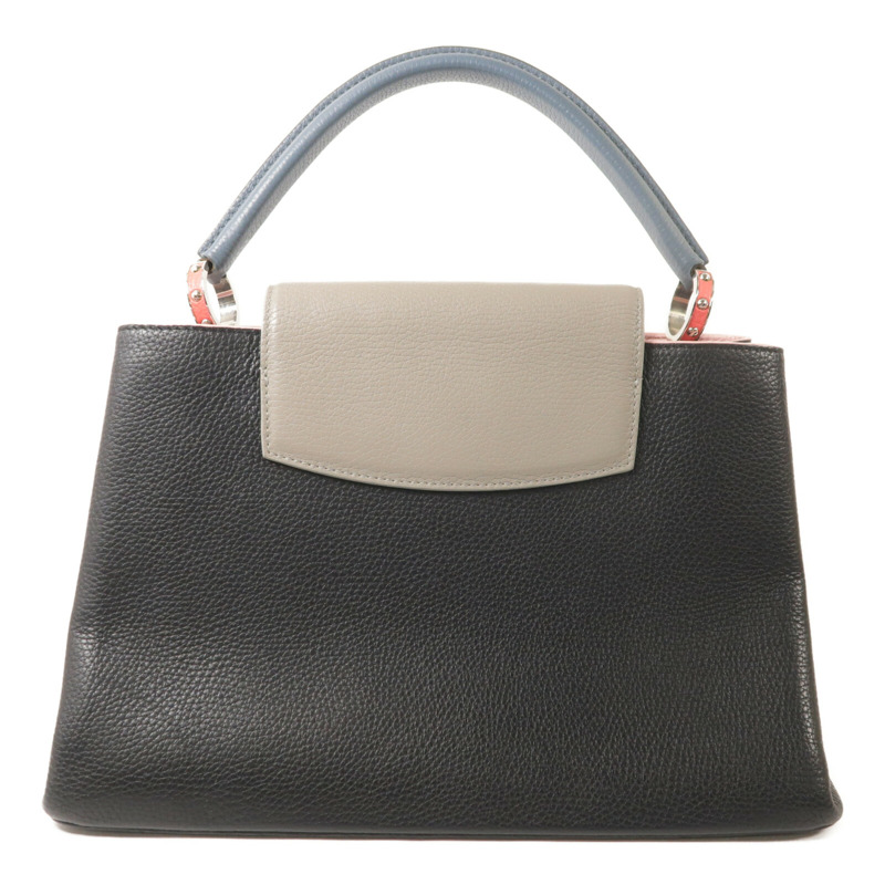 LOUIS VUITTON 牛皮皮革Capucines MM手挽袋-2