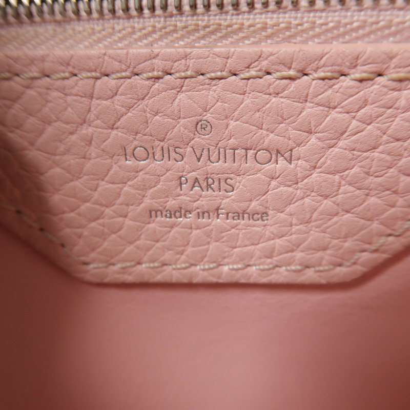 LOUIS VUITTON 牛皮皮革Capucines MM手挽袋-5