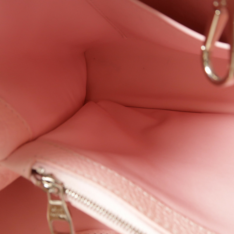 LOUIS VUITTON 牛皮皮革Capucines MM手挽袋-13