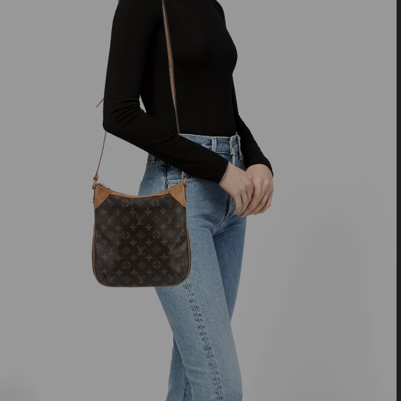 母親節特價 Louis Vuitton LV原花 Odeon斜背包 肩背包-4
