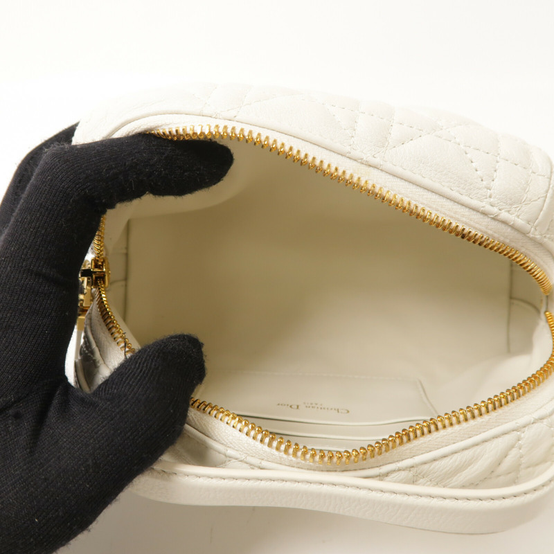 Dior 牛皮皮革Mini Caro D-Cosy鏈帶手挽肩背兩用袋-4