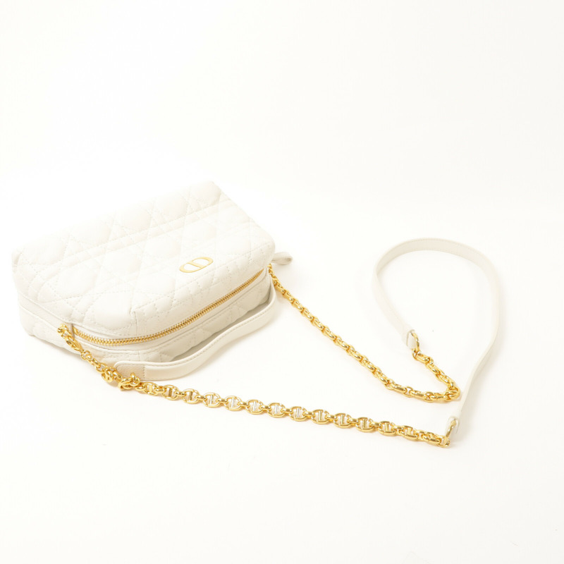 Dior 牛皮皮革Mini Caro D-Cosy鏈帶手挽肩背兩用袋-9