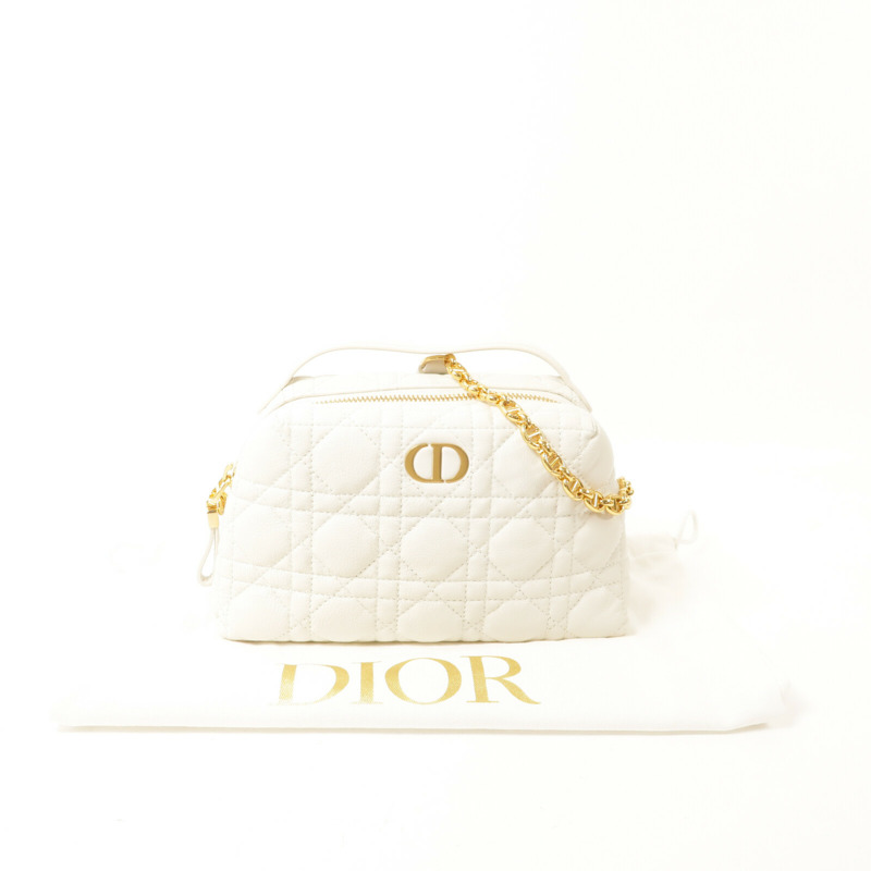 Dior 牛皮皮革Mini Caro D-Cosy鏈帶手挽肩背兩用袋-10