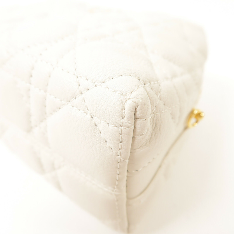 Dior 牛皮皮革Mini Caro D-Cosy鏈帶手挽肩背兩用袋-12