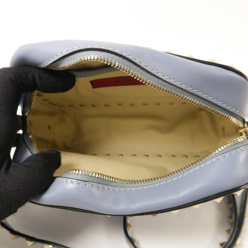 Valentino 牛皮皮革Garavani Rockstud肩背袋-4
