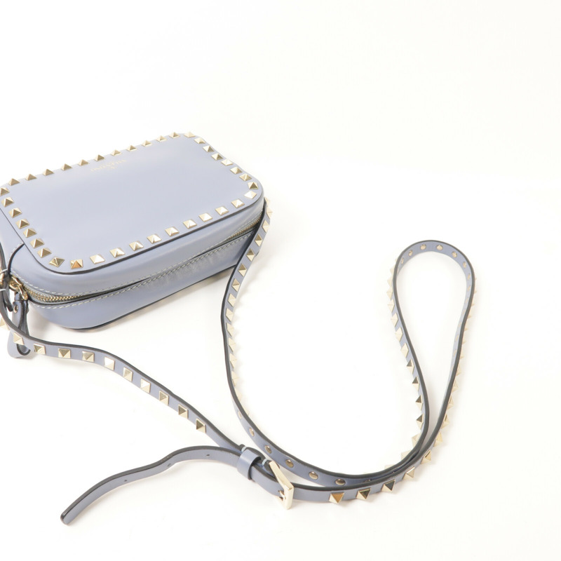 Valentino 牛皮皮革Garavani Rockstud肩背袋-7