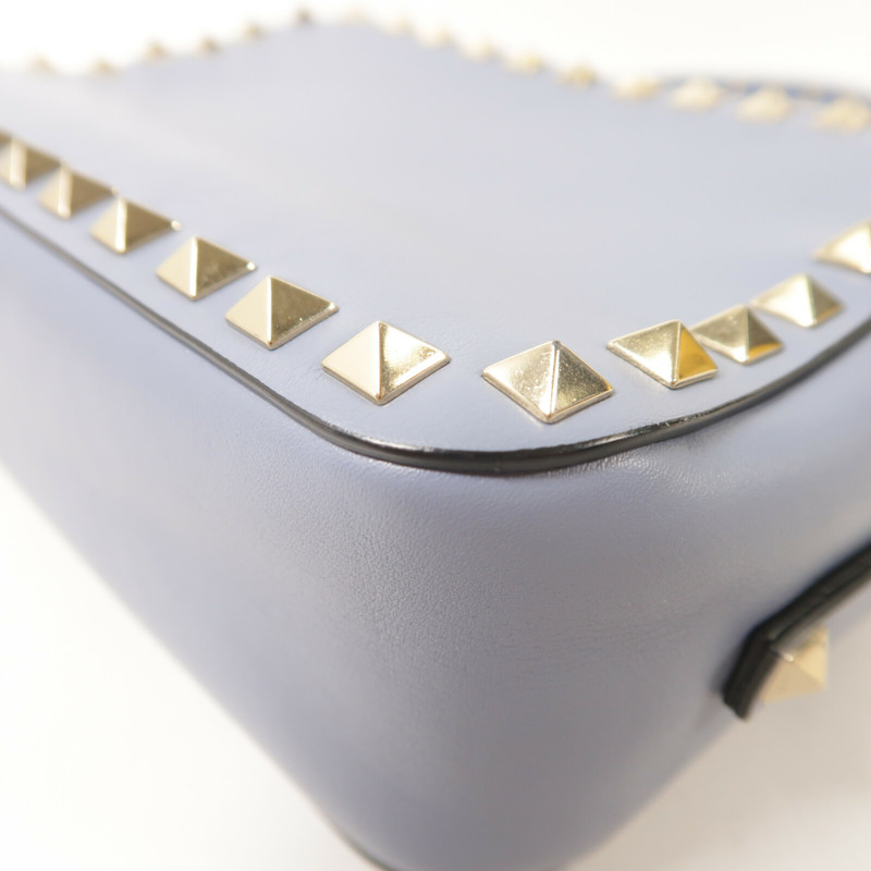 Valentino 牛皮皮革Garavani Rockstud肩背袋-12