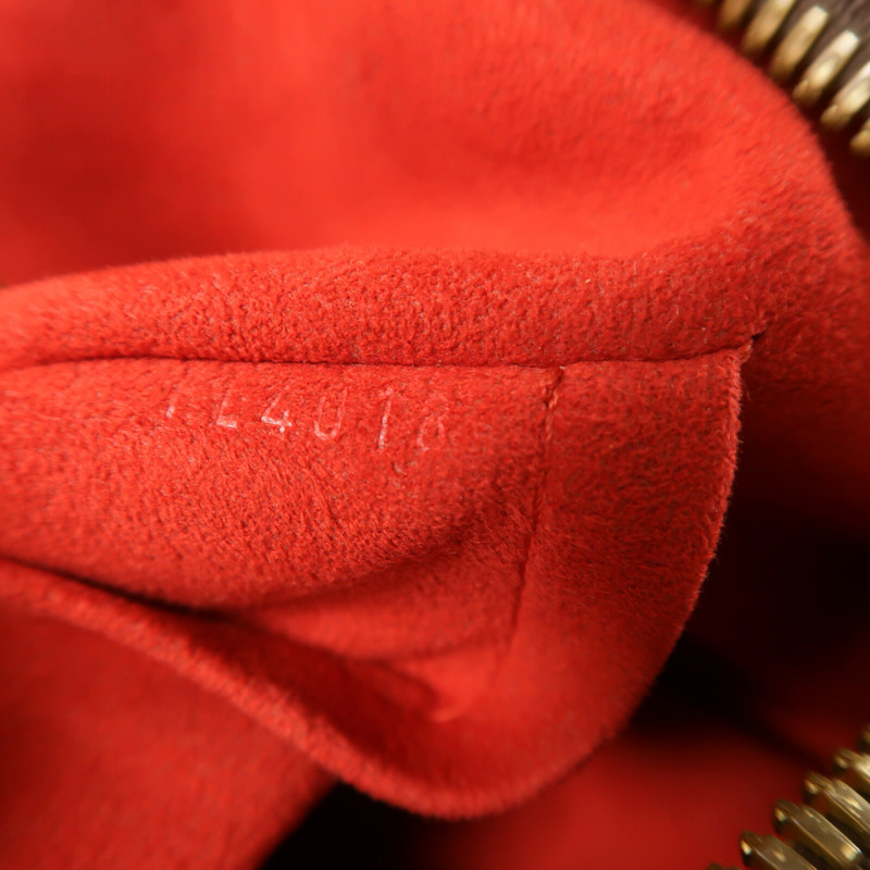 LOUIS VUITTON Damier Trevi金扣手挽肩背兩用袋棕色-6