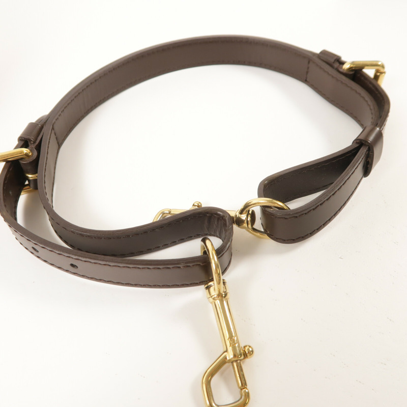 LOUIS VUITTON Damier Trevi金扣手挽肩背兩用袋棕色-13