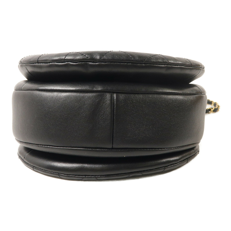 CHANEL 牛皮皮革Bucket Bag鏈帶手挽肩背兩用袋-3