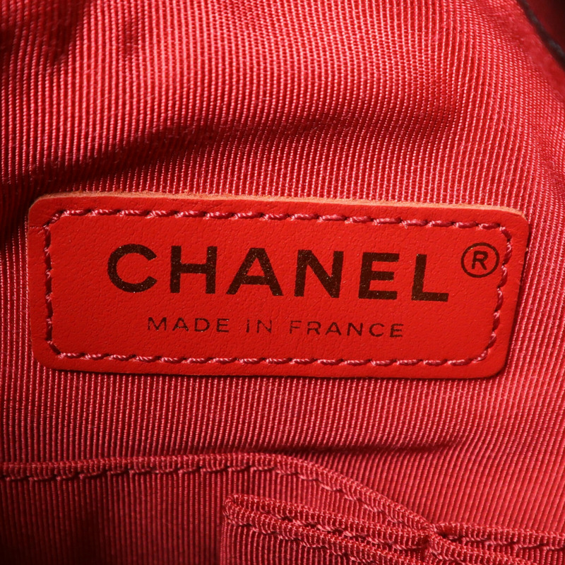 CHANEL 牛皮皮革Bucket Bag鏈帶手挽肩背兩用袋-5