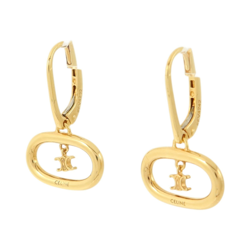 CELINE 黄銅Triomphe Mobile Earrings耳環-1