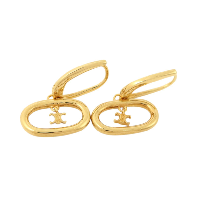 CELINE 黄銅Triomphe Mobile Earrings耳環-2