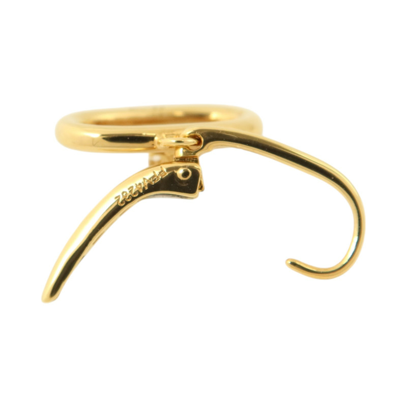 CELINE 黄銅Triomphe Mobile Earrings耳環-5