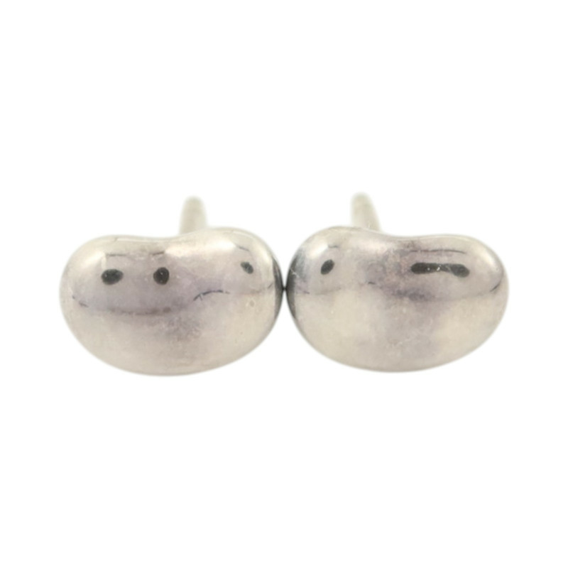 TIFFANY&CO 925純銀Elsa Peretti Bean Design Earrings耳環-5