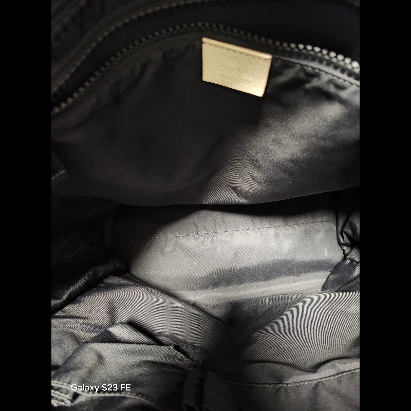 Gucci 162163 Black PVC Tote bag 黑色肩背袋-8