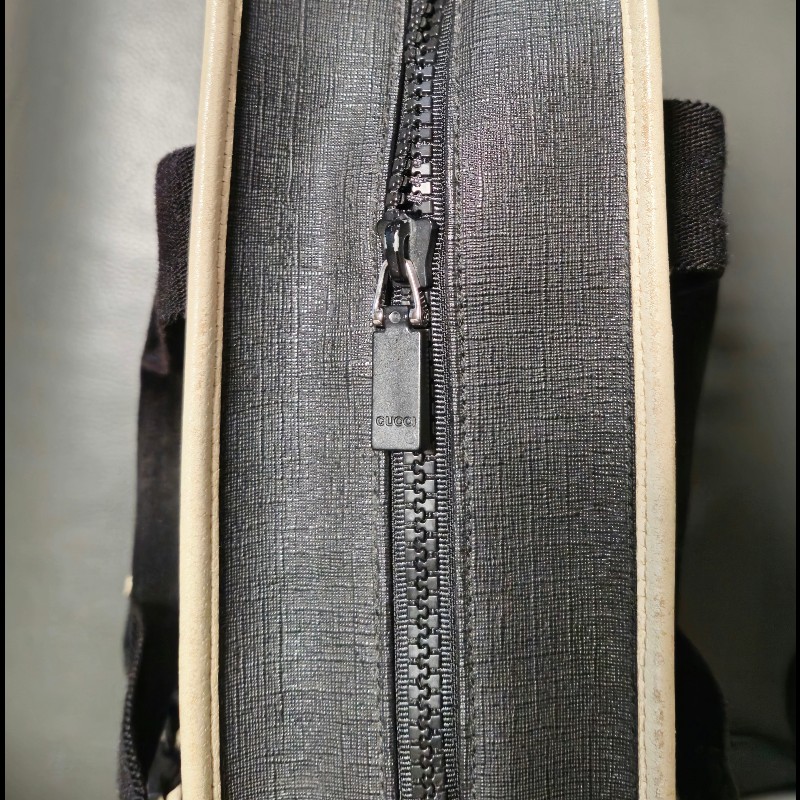 Gucci 162163 Black PVC Tote bag 黑色肩背袋-10