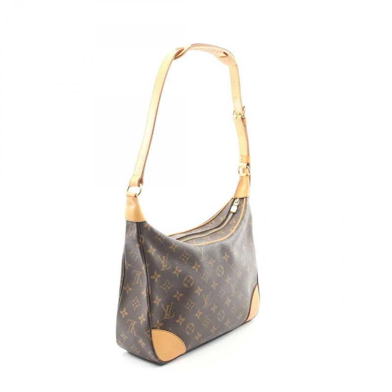 路易威登 Boulogne PM 單肩包 M51265 Monogram 帆布皮革棕色二手-1