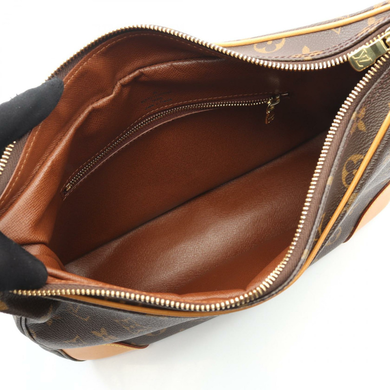 路易威登 Boulogne PM 單肩包 M51265 Monogram 帆布皮革棕色二手-2