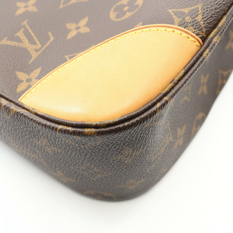 路易威登 Boulogne PM 單肩包 M51265 Monogram 帆布皮革棕色二手-5