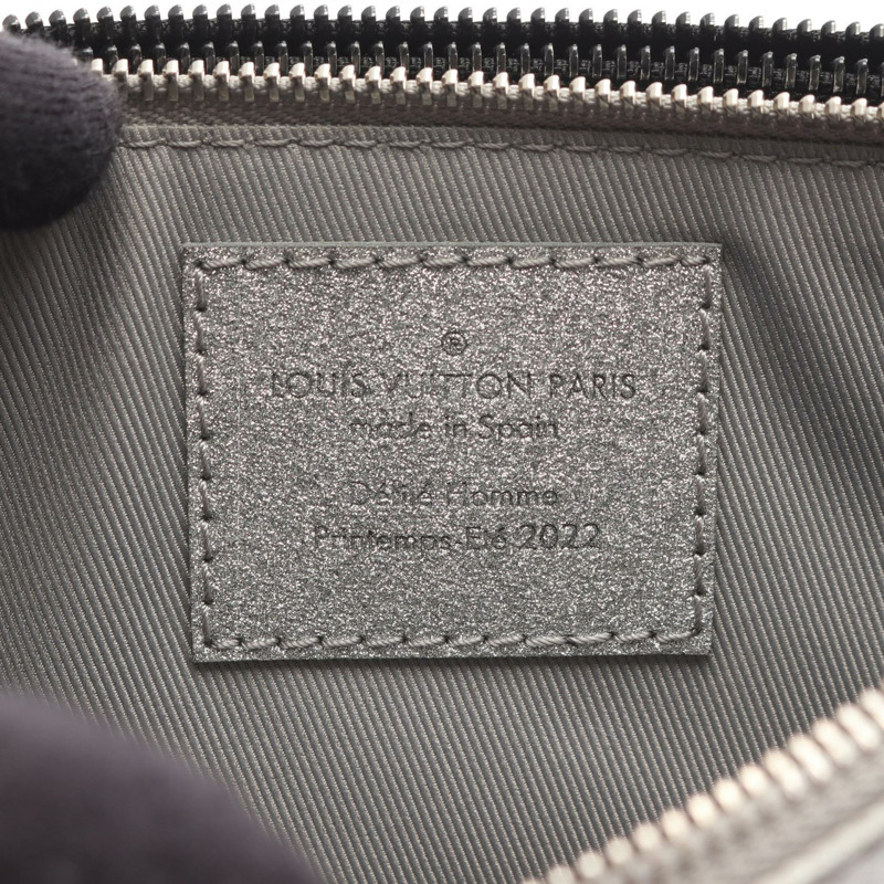 路易威登 Trio Pouch NM 單肩包 M59682 Damier 亮片皮革黑色-4
