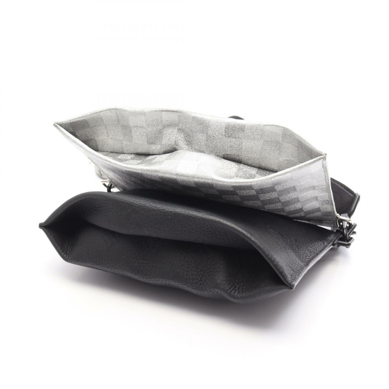 路易威登 Trio Pouch NM 單肩包 M59682 Damier 亮片皮革黑色-7