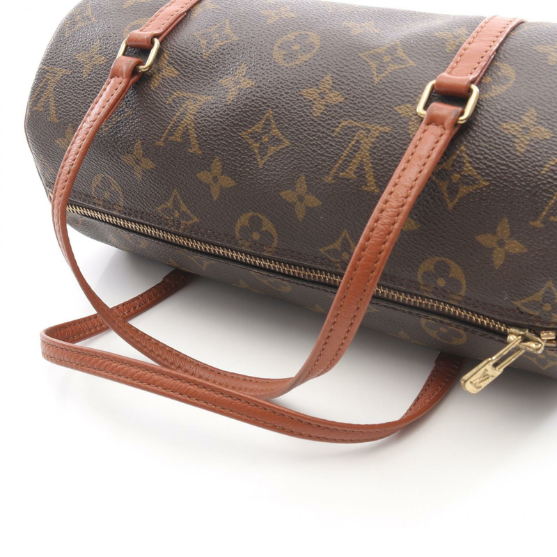 路易威登 Papillon 26 舊式單肩背包 M51366 Monogram 棕色皮革-9
