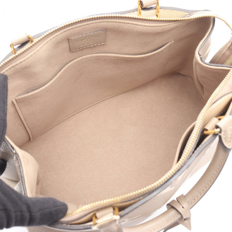 路易威登 Petit Palais PM 斜背包手提包 M58914 Monogram empreinte 米色-2