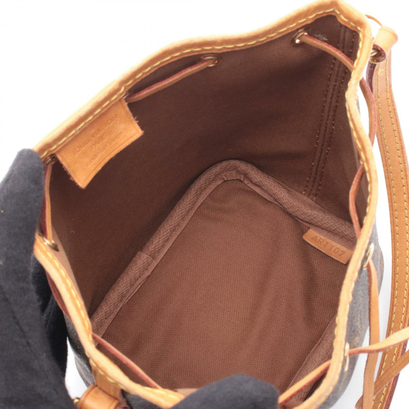 路易威登 Nano Noe 斜背包 M41346 Monogram 皮革 棕色 二手-2