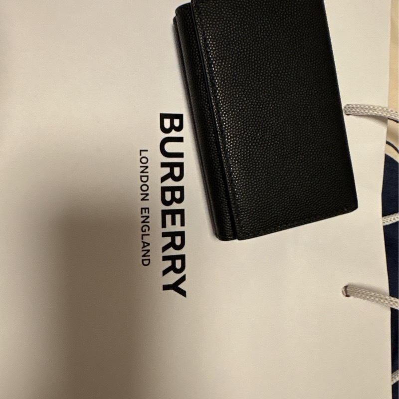 BURBERRY荔枝紋短夾-1