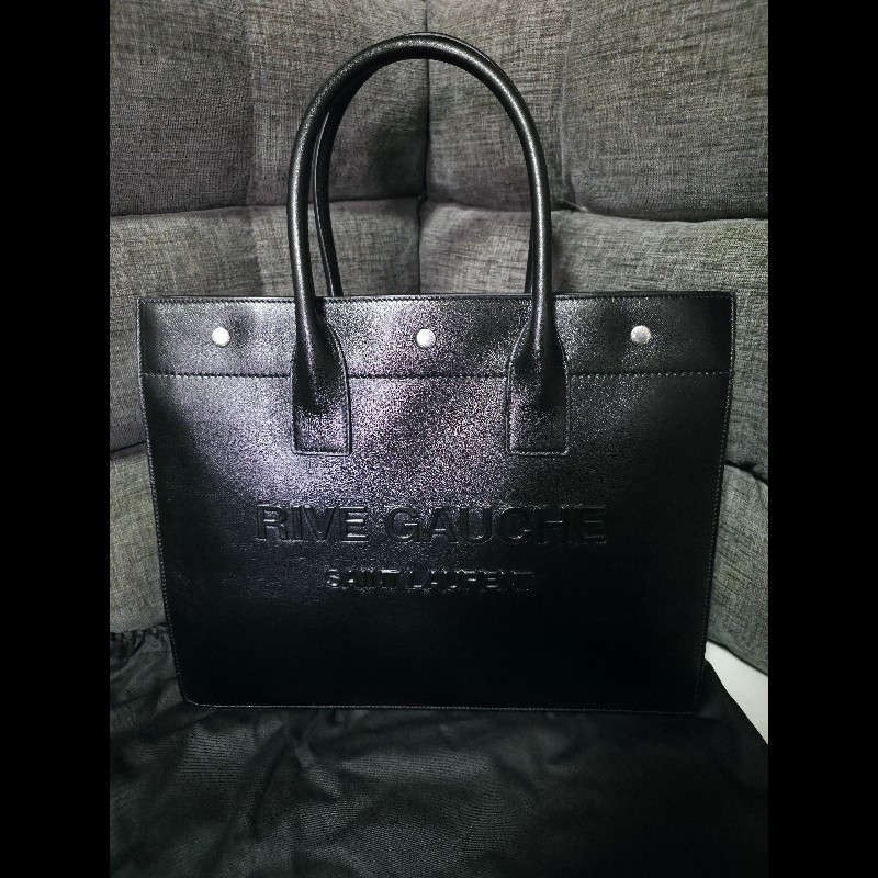 [全新] Saint Laurent YSL Rive Gauche 左岸皮革托特包-0