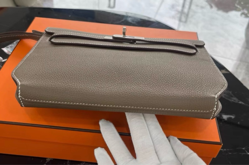 請先確認有貨再拍🩷 Hermes depeches25 大象灰银扣 Z刻 Togo-4