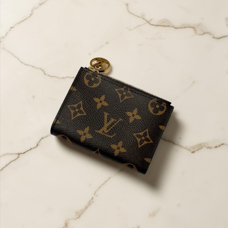 莉亞精品♡LV 對開短夾 綠 二手-0