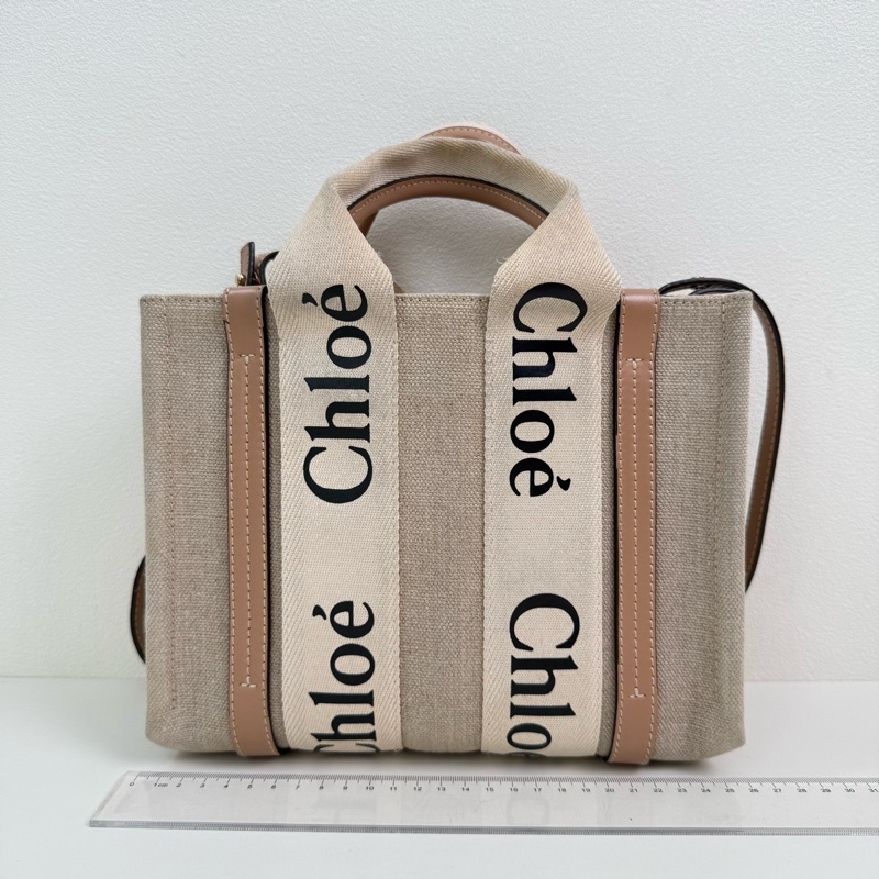 蔻依/Chloe Woody 帆布手提斜挎包-1