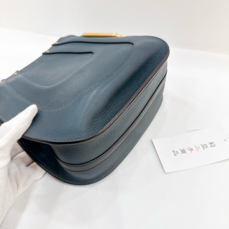 莉亞精品♡ Chloe 藍色小豬包 二手美包-6