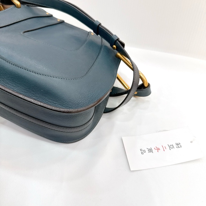 莉亞精品♡ Chloe 藍色小豬包 二手美包-9