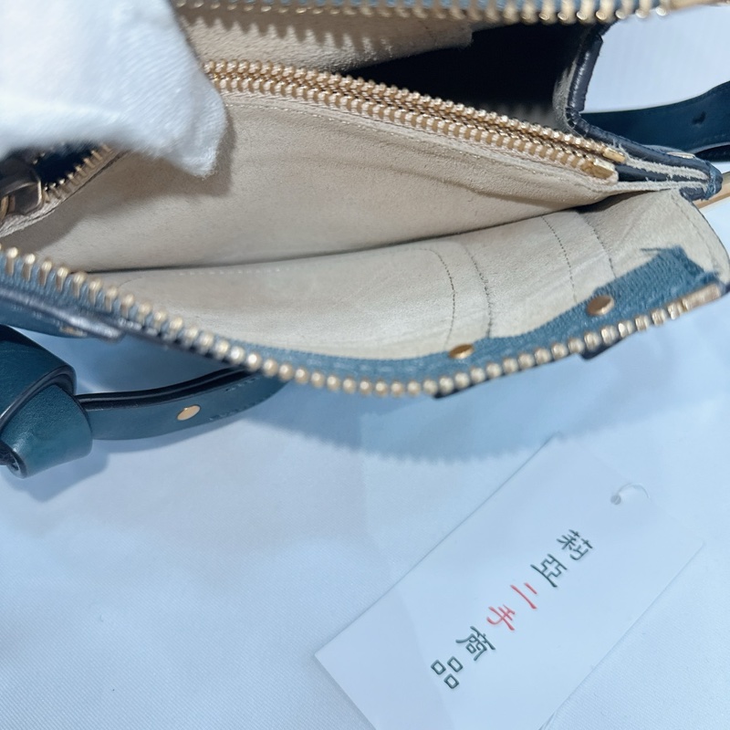 莉亞精品♡ Chloe 藍色小豬包 二手美包-13