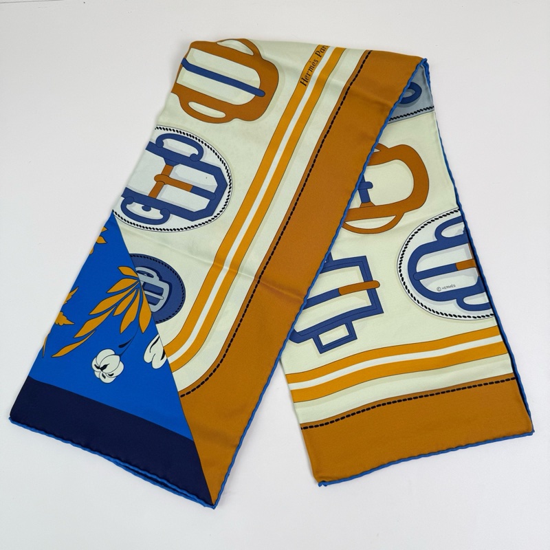 Hermes/愛馬仕 桑蠶絲絲巾-2