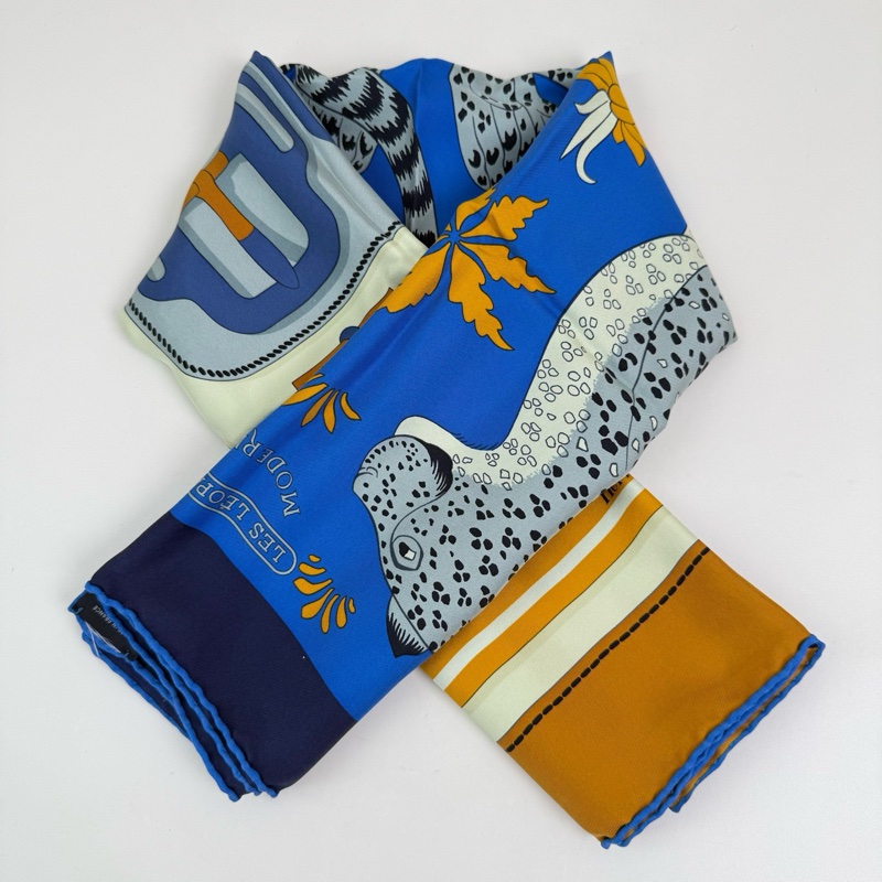 Hermes/愛馬仕 桑蠶絲絲巾-3