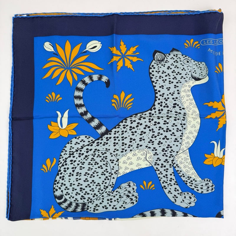 Hermes/愛馬仕 桑蠶絲絲巾-6