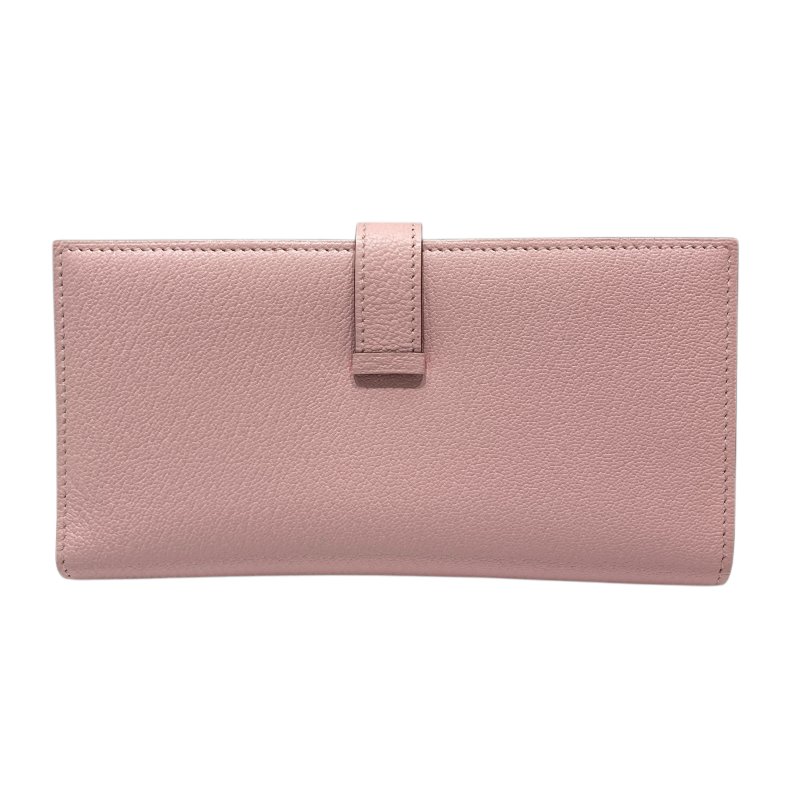 HERMES BÉARN SOUFFLET 長夾 淡粉色-1